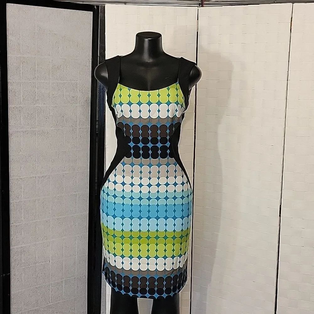 BRAND NEW LONDON TIMES MULTI-COLOR POLKA-DOT WOMEN'S DRESS